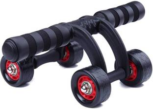 PGK TRADERS AB Roller Wheel Workout Equipment, 4 Wheel Ab Roll Core Strength Abdominal Trainer Ab Exerciser