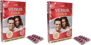 LAXMI VENUS GOLD with swarnBhasma kesar, Shilajit,for Stamina&Testosterone Booster20 Cap