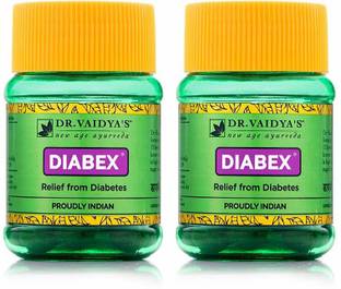 DR. VAIDYA'S Diabex Pills - Ayurvedic and Natural Relief from Diabetes and glucose control - Pack of 2