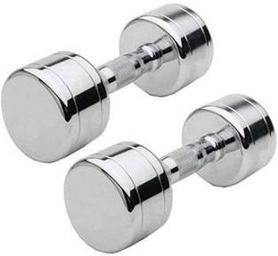 vnh PAIR OF 2.5 KG(2.5KG X 2)STEEL DUMBBELLS Fixed Weight Dumbbell