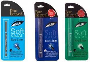 BLUE HEAVEN SOFT KAJAL EYELINER BLACK, BLUE, GREEN 0.31 g