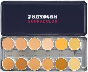 KRYOLAN SupraColor Foundation Palette 12 Color ( Delhi-2 ) Concealer