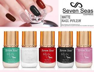 Seven Seas New velvet 60-sec Matte Finish Perfect Nail Polish Combo set 5 combo4