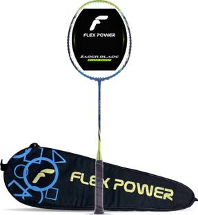 Flex Power Saber Blade (Upto 30 LBS) Full Graphite Blue Unstrung Badminton Racquet