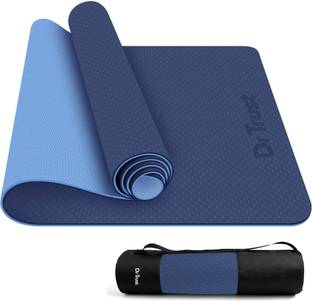 Dr Trust Model 317 TPE Exercise Mats for Gym Workout Fitness for Men & Women With Cover Bag 6 mm Yoga Mat