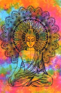 DRAVY HANDICRAFTS Tapestry Buddha Tapestry