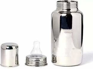 DOMENICO Grade 304 Stainless Steel Baby Feeding Bottle, Milk Feeding, Water Feeding 260 ml Easy Hold to Hold Bottle. - 250 ml