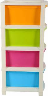 vulternic Plastic Free Standing Chest of Drawers