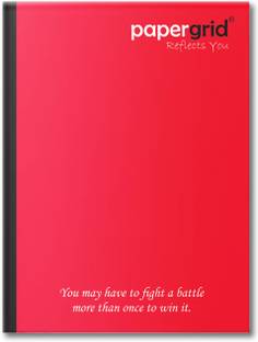 papergrid King Size - 24 cm x 18 cm, Single Line Regular Notebook Single Line 160 Pages