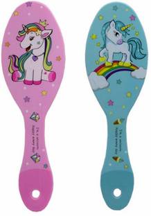 Prezzie Villa Pack of 2 Unicorn Comb Hairbrush with air cushion
