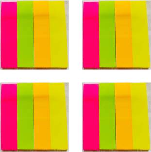 ODY Paper Flags Sticky Notes 25X 75 mm (Pack of 4) 200 Sheets Multicolour Paper Flags, Sticky Notes, 25 X 75 mm (Pack of 4), 4 Colors