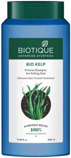 BIOTIQUE Bio Kelp Protein Shampoo for Falling Hair Intensive Hair Regrowth Treatment, 340ml