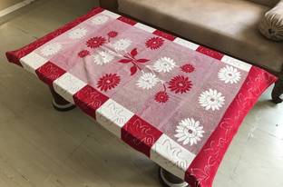 CRIMSON Self Design 4 Seater Table Cover