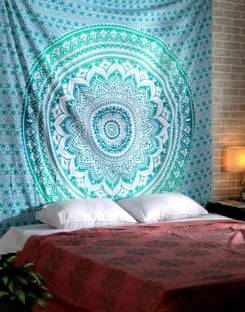 Art World Ombre Mandala Tapestry Tapestry