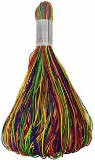 Crafto Nylon Jewelry Cord for Craft and Jewellery Making (1Roll, Multicolor)