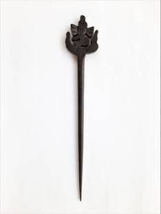 Jain Export Jai Ganesh Hand carved Ebony Wood Hair stick Bun Stick