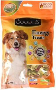 goodies Goodies Energy Treats Cut Bone Shape Mix (Milk, Chicken, Lamb, Chlorophyll) 500 GM) 500 GM Chicken, Milk, Lamb, Vegetable Dog Treat