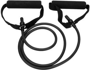 Manogyam Toning Tube with Foam Handle Ideal for Physical Therapy Muscle Toning Resistance Tube