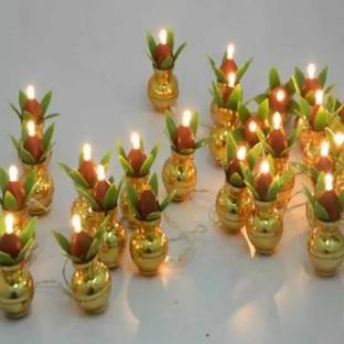 ACCESSORIZEMEII 20 LEDs 0.89 m Gold Steady String Rice Lights