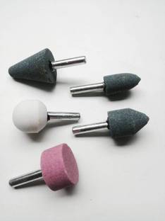 FTE S5 Aluminum Oxide Grinding Mounted stones (Set of 5 bits) for general purpose Grinding and polishing Rotary Bit Set