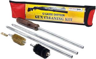 GunAlly 12 Gauge Gun Cleaning Brush Kit Rod Set Hunting Gun Cleaning Kit