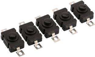 Cam cart Tactile Tact 2-Pin on-off Push Button Self Locking Switch DIY Electronics Accessories - Pack of 5 Educational Electronic Hobby Kit