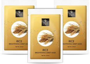 GOOD VIBES Brightening Sheet Mask - Rice