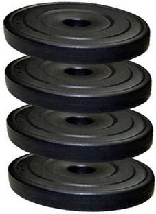 Fit World 12 kg 12KG PVC PLATES Home Gym Combo