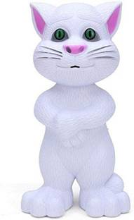 Freshh Club Talking Tom Cat Toy For Kids Intelligent Speaking Repeats What You Say | Record And Talk Back Mimicry Of Wonderful Voice, Stories And Songs | Electronic Toys For Gift |Colour - White |SET OF 1