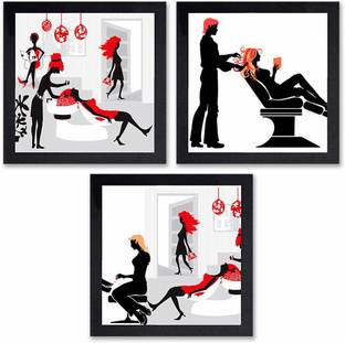 Poster N Frames Poster And Frame Unisex Salon Wall Painting | For Salon Decoration | Decor Item Digital Reprint 14 inch x 14 inch Painting