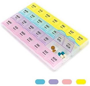 picxel 28 DAYS 28 Days 4 Weeks for 7 days Pill Medicine Box Organizer Pill Box