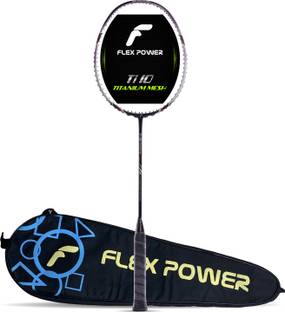 Flex Power Ti 10 Titanium Mesh Full Graphite Purple Unstrung Badminton Racquet