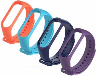 AUDICE BEST BUY Combo of 04 pieces Replacement Fitness Tracker Wrist Belt Band MI 3 & 4 Smart Band Str...