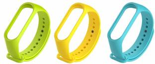 PORTLIX Sports Soft Silicone Durable TPU Wristband Lightweight Strap For (Watch Not Included) Smart Ba...