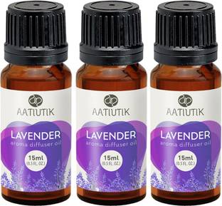 Aatiutik Lavender Electric and Tlight Home Fragrance Diffuser Aroma Oil Aroma Oil of 15ml for Electric and tlight Aroma Diffuser