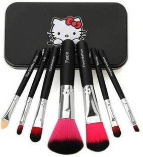 Detak Authentic 7pcs Mini Black brush set (Pack of 7)