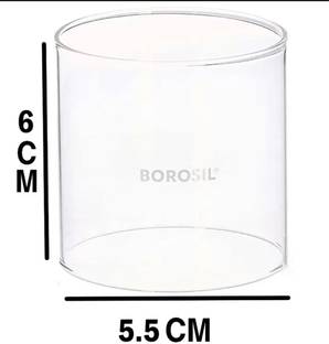 BOROSIL Akhand Diya Small Glass Chimney for only small Akhand Diya etc. Glass Table Diya