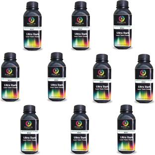 PrintStar Black Toner Powder Refill for Brother 80gm, Universally Compatible with Brother Laserjet Printers (Pack of 10) Black Ink Toner Powder