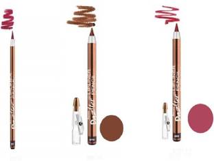 Eyetex DAZLLER LIP LINER PENCIL2 01,02,10 pack of 3