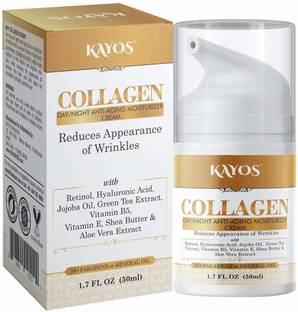 Kayos Collagen Day Night Anti Aging Moisturizing Cream With Retinol for Wrinkles