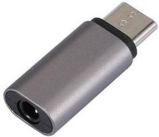 IMMUTABLE GRAY TC_56_TYPE C AUDIO JACK_Multicolor USB Type C to 3.5 mm Metal Jack Converter Audio Adapter Phone Converter(GRAY) Phone Converter