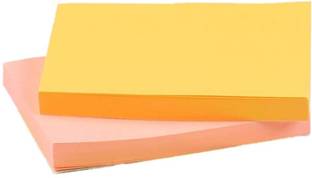 Oddy Pastel Colour Sticky Notes (Pack of 2, 160 Sticky Notes) 80 Sheets Orange & Pink Sticky Notes, Pastel Colour (Pack of 2, 3"X3"), 1 Colors