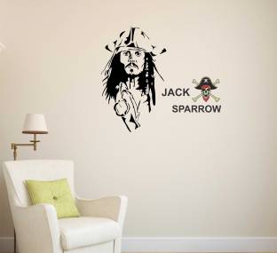 Wollzo 60 cm Jack Sparrow Removable Sticker