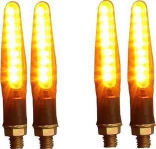 Zaprox LED Indicator Light for Yamaha, KTM, Universal For Bike, Honda, Kawasaki, TVS, Universal For Bike Universal For Bike (Yellow) Indicator Light Motorbike LED for Hero, KTM, Honda, Bajaj, Mahindra (12 V, 8 W)