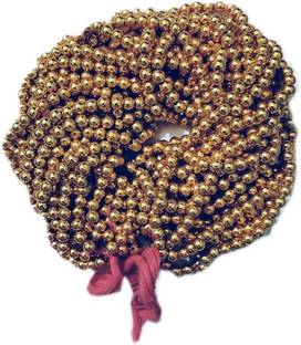 RUHAILA 6 MM GOLDEN COLOR 600 PLASTIC BEADS FOR JWELLERY AND ART AND DRESS AND CRAFT