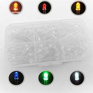 KTC CONS LABS Transparent 5 mm LED Kit - 120 in 1 Light Electronic Hobby Kit