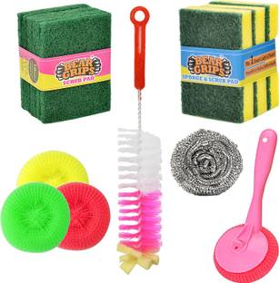 Bear Grips Dish washing set Plastic Wet and Dry Brush