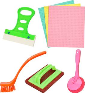 Bear Grips Kitchen cleaning set Plastic Wet and Dry Brush