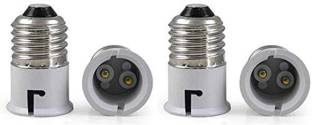 DIKANSHA E27 to B22 Bulb Convertor Lamp Base Socket, Bulb Adapter-Pack of 4 Plastic Light Socket