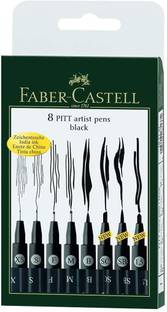 FABER-CASTELL 8 artist Pitt Pens Calligraphy